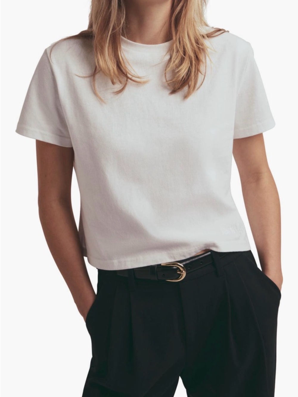 Favorite Daughter Organic Favorite Tee in White Sz S